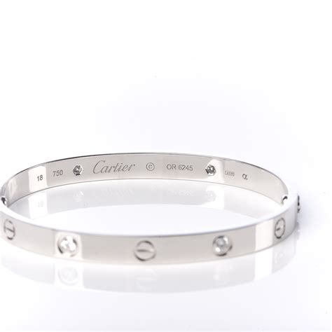 cartier 18k white gold love bracelet|affordable cartier love bracelets uk.